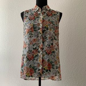 Floral Sleeveless Top